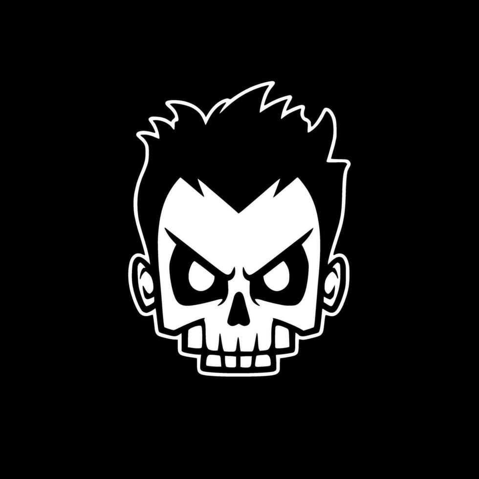 Skull - Minimalist and Flat Logo - Vector illustration