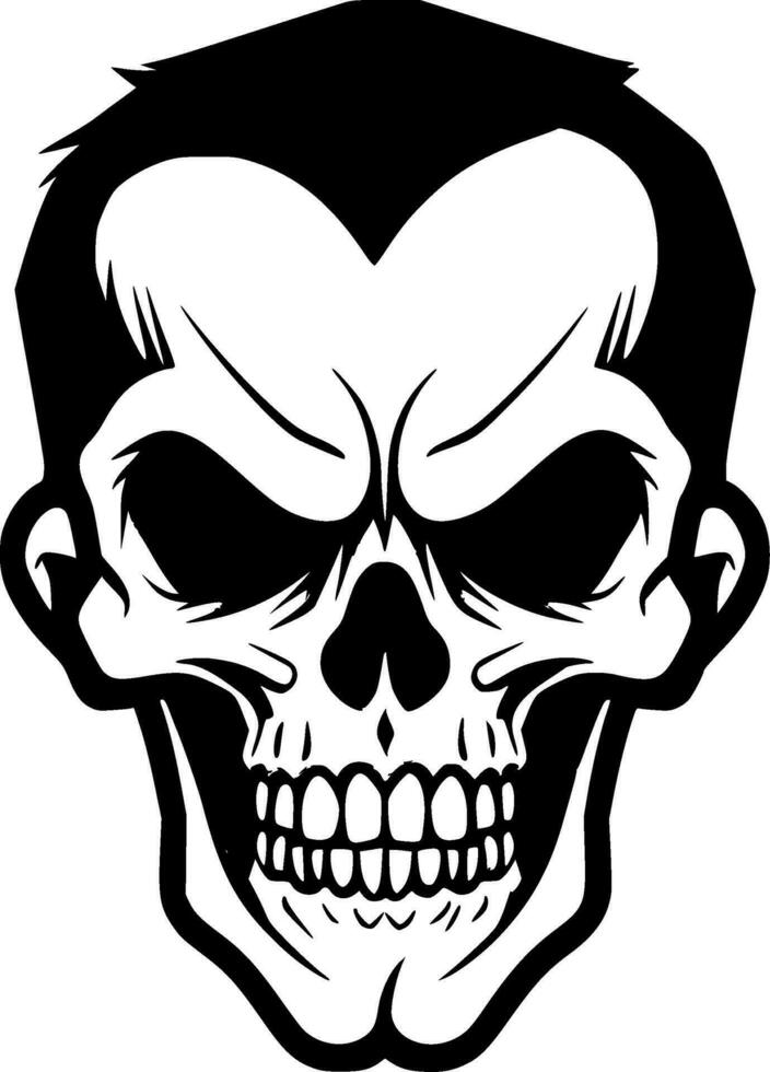 Skull - Minimalist and Flat Logo - Vector illustration