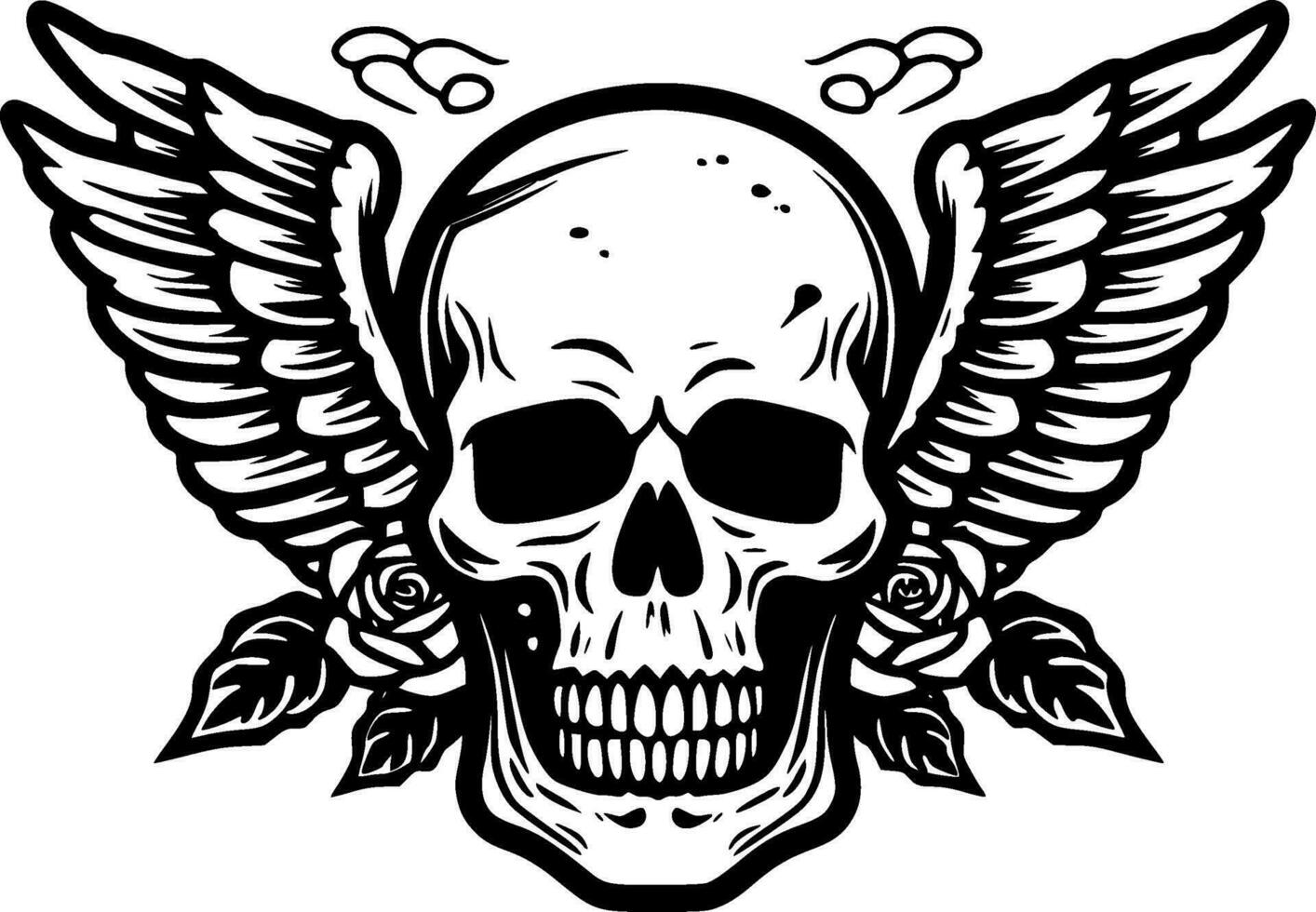 Skull - High Quality Vector Logo - Vector illustration ideal for T-shirt graphic