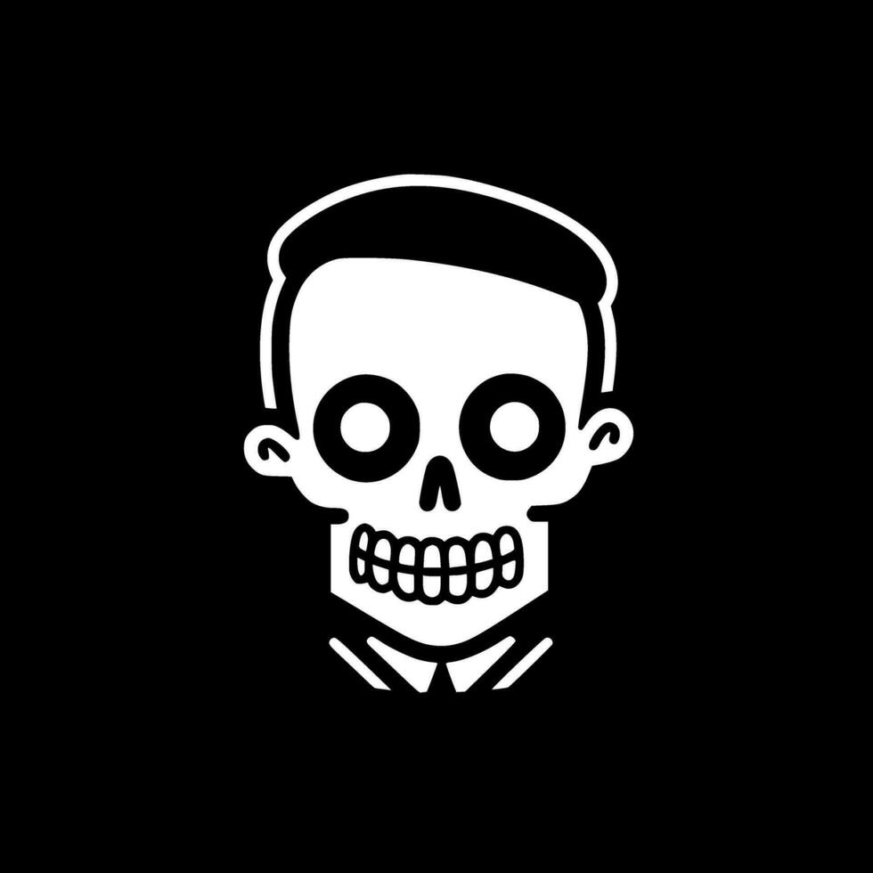 Skeleton, Minimalist and Simple Silhouette - Vector illustration