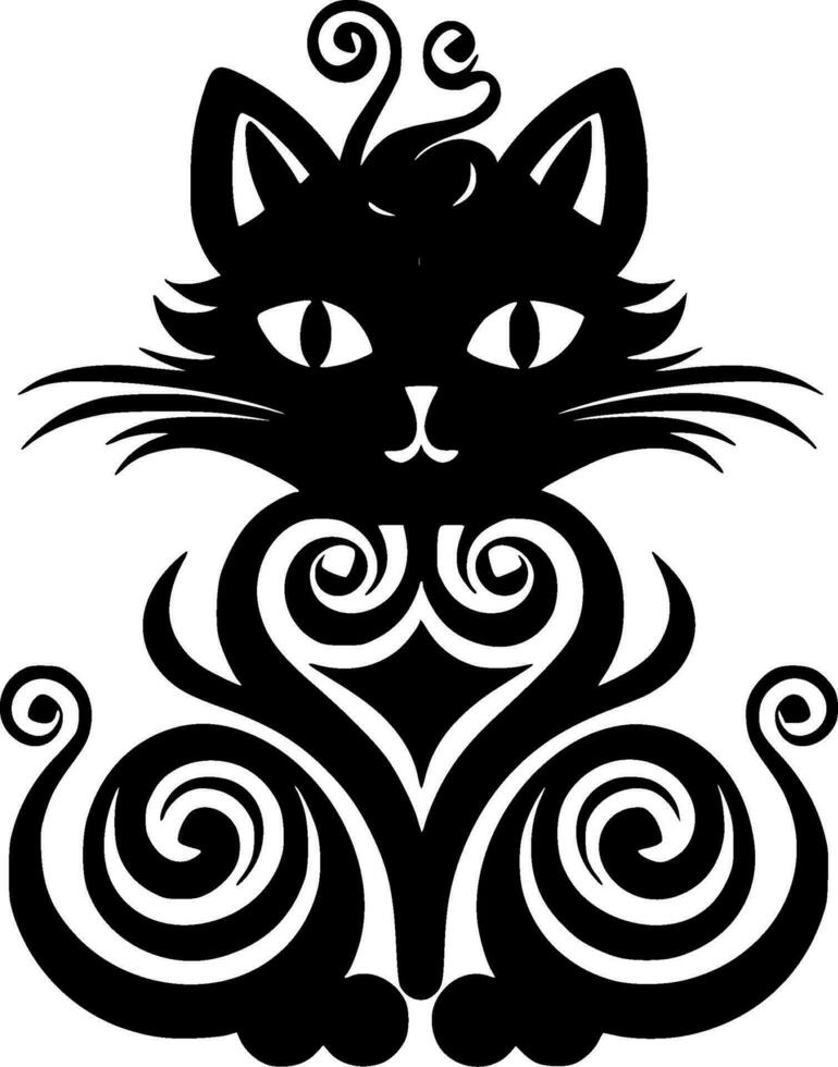 gato - alto calidad vector logo - vector ilustración ideal para camiseta gráfico