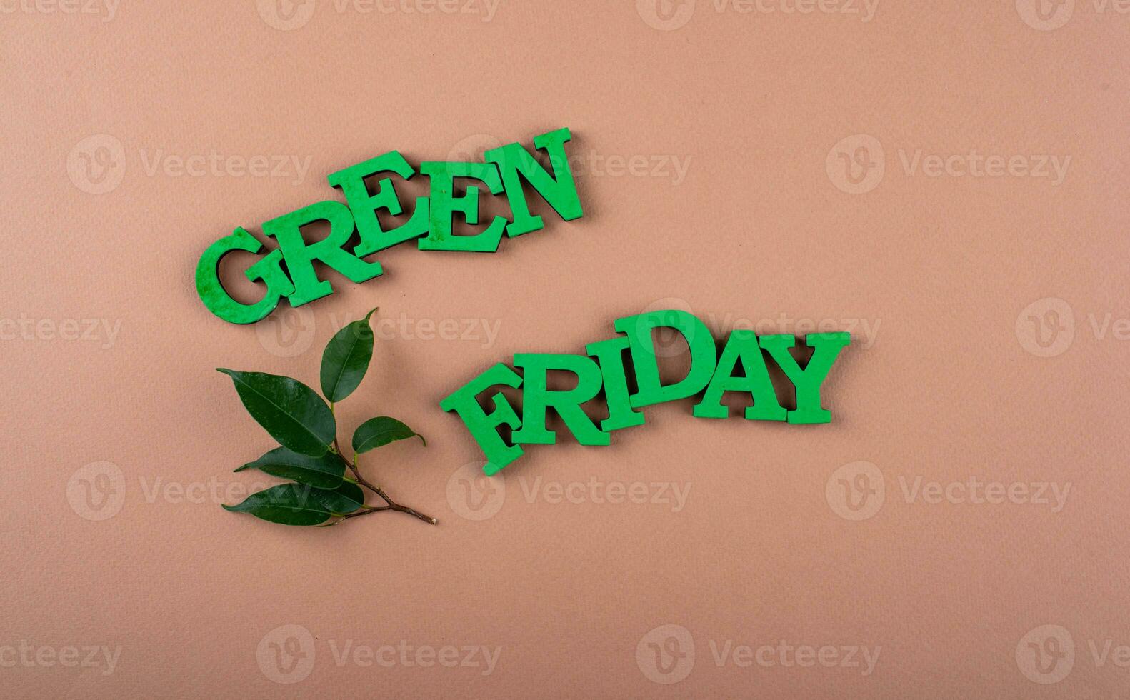 Green Friday eco friendly concept photo