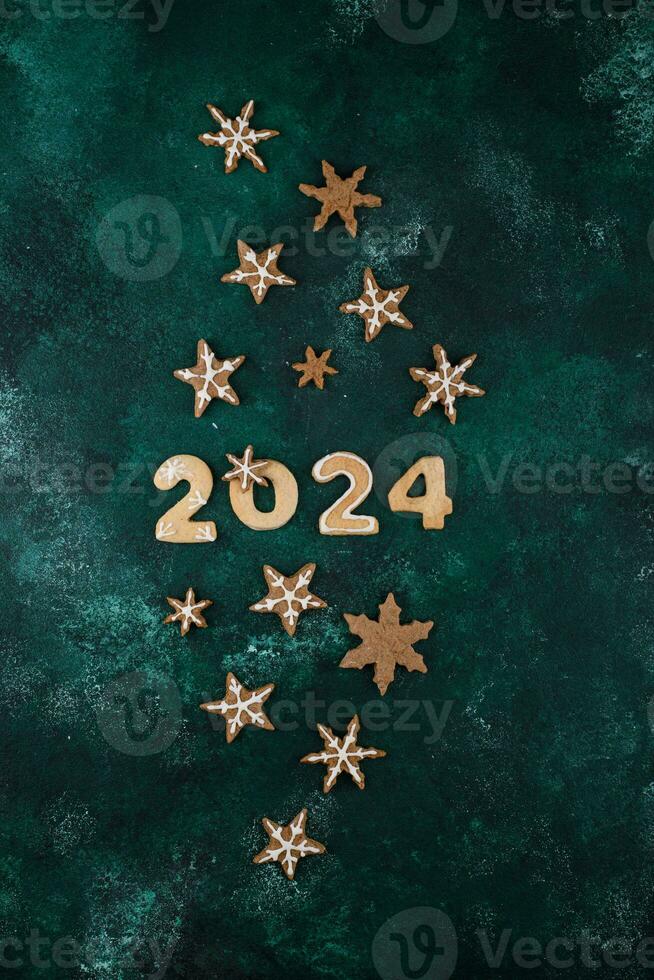 New Year composition with 2024 number photo