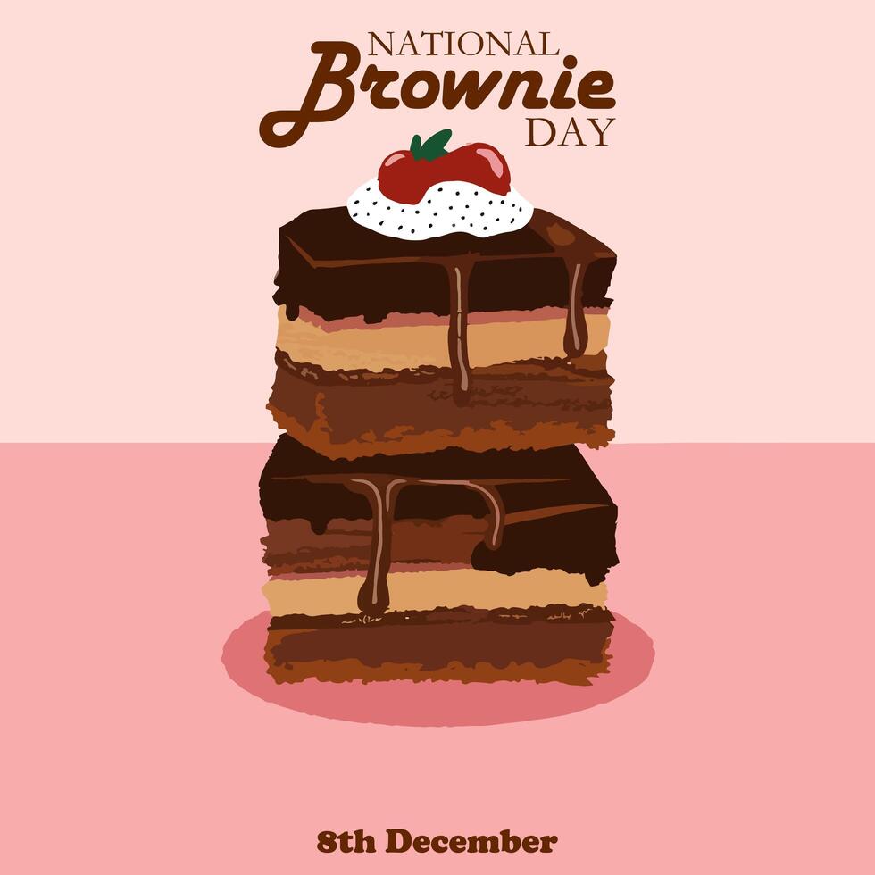 Fri, Dec 8, 2023 National Chocolate Brownie Day. This day has been around since the early 1900s. National Brownie Day is celebrated on December 8th every year photo