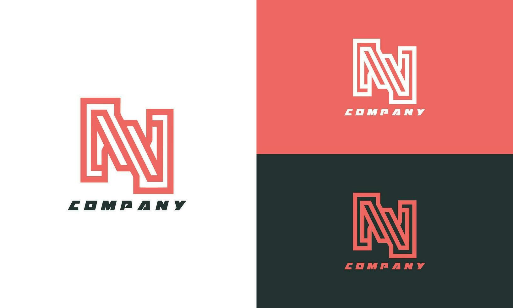 AI generated Best business logo design, company brand logo design, letter logo vector