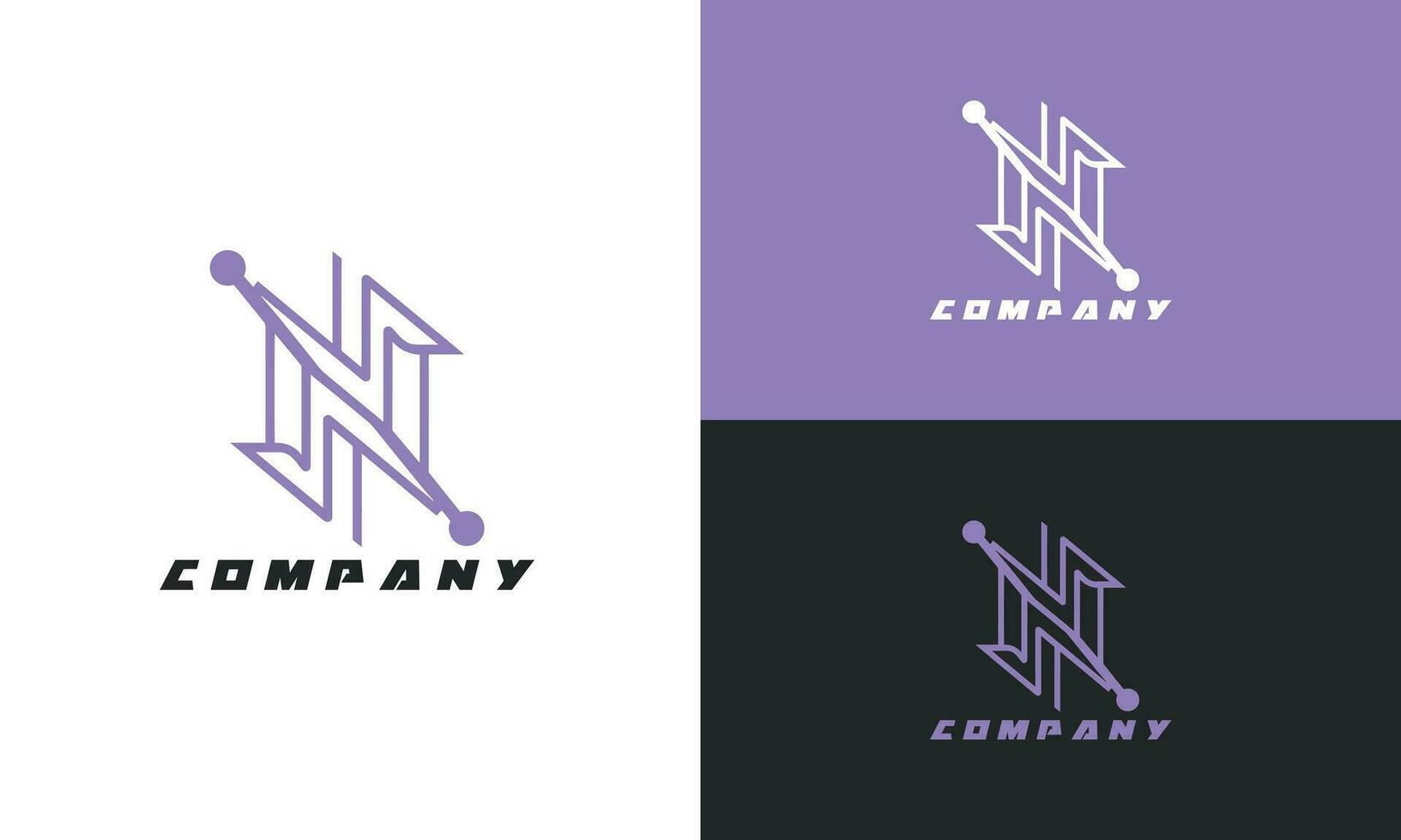 AI generated Best business logo design, company brand logo design, letter logo vector