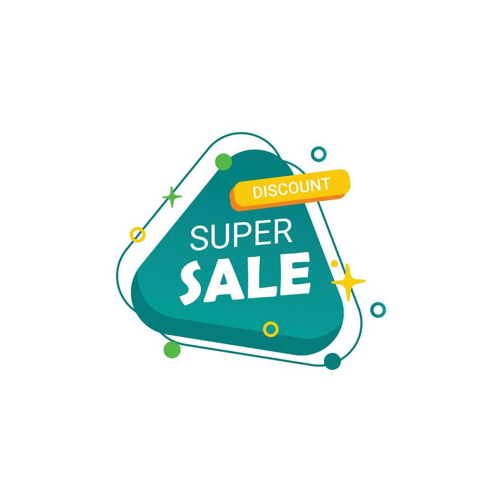 Sale post banner template vector