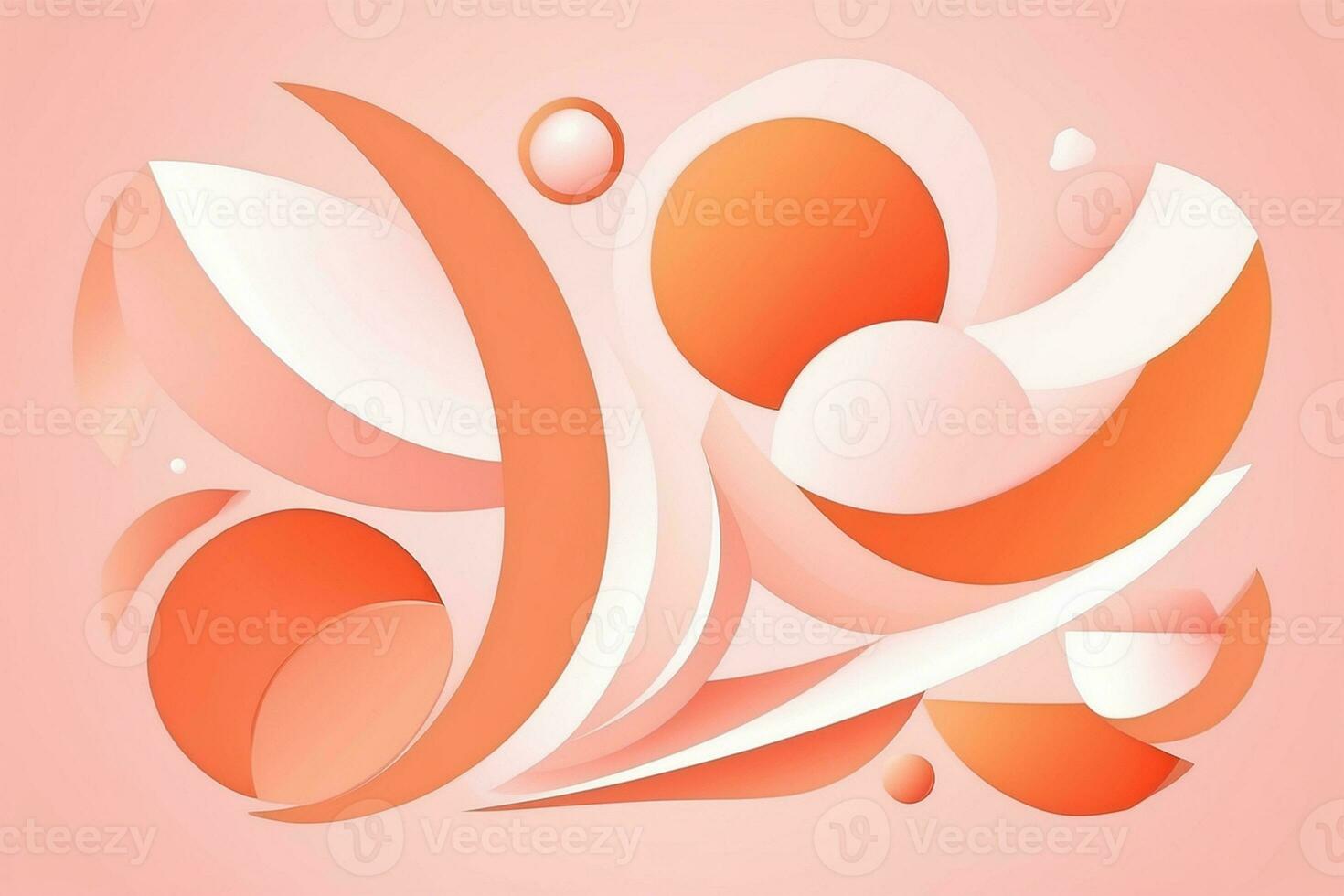 AI Generated abstract background in Peach Fuzz colors photo
