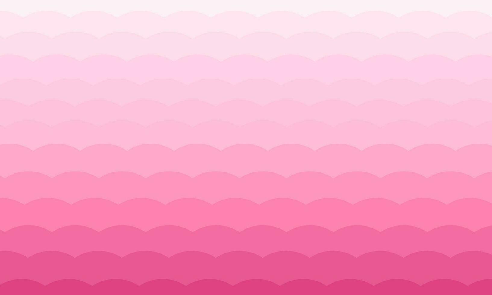 pink delicate romantic wavy vector background made of simple shapes