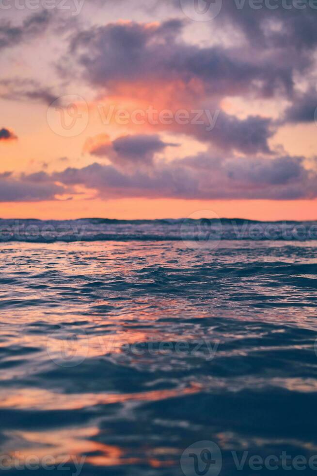 Colorful Sunset over the north sea photo