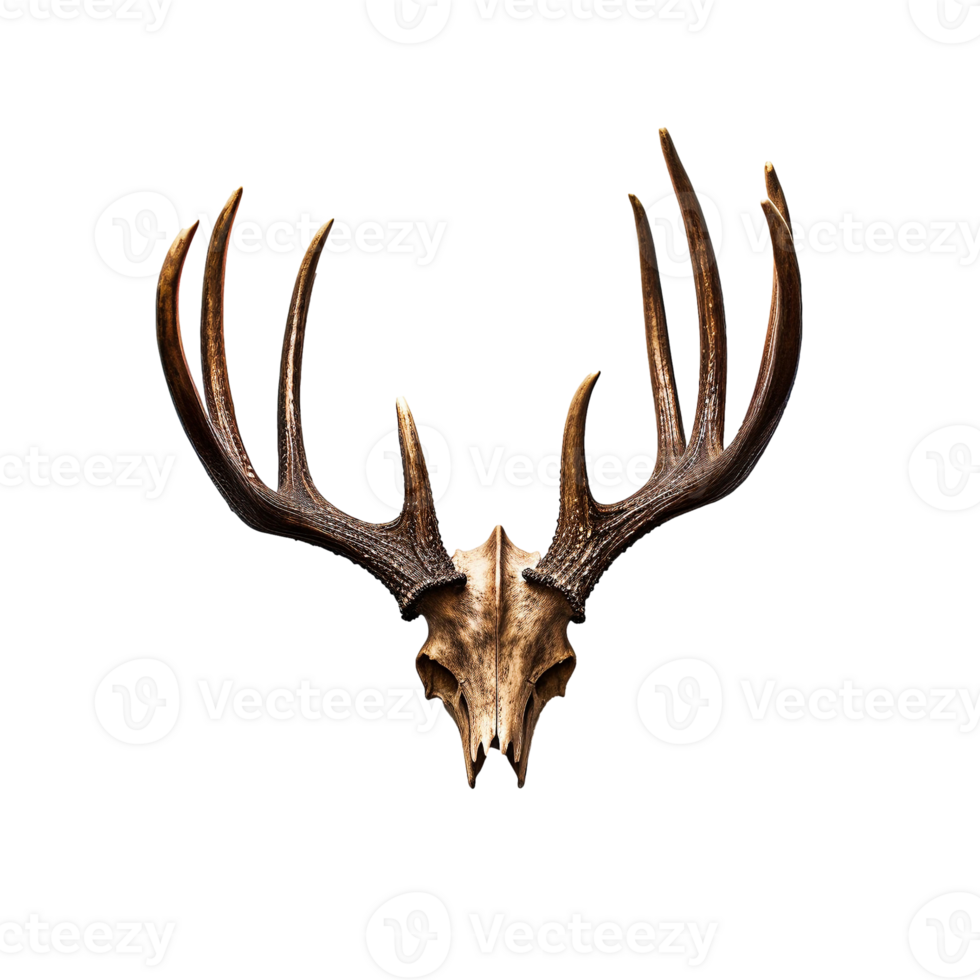 AI generated A antlers of a deer created with generative AI technology png