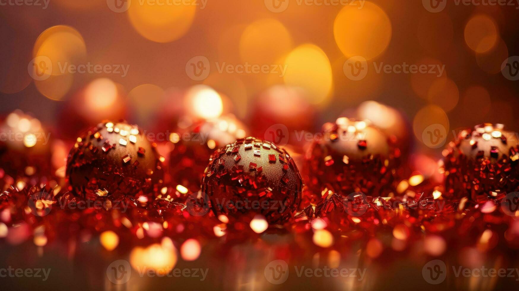 AI generated Sparkling Luxury, Gold Glitter, Bokeh Sparkles, and Particles photo