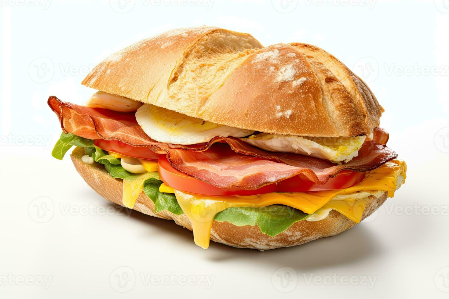 AI generated Realistic sandwich clipart photo