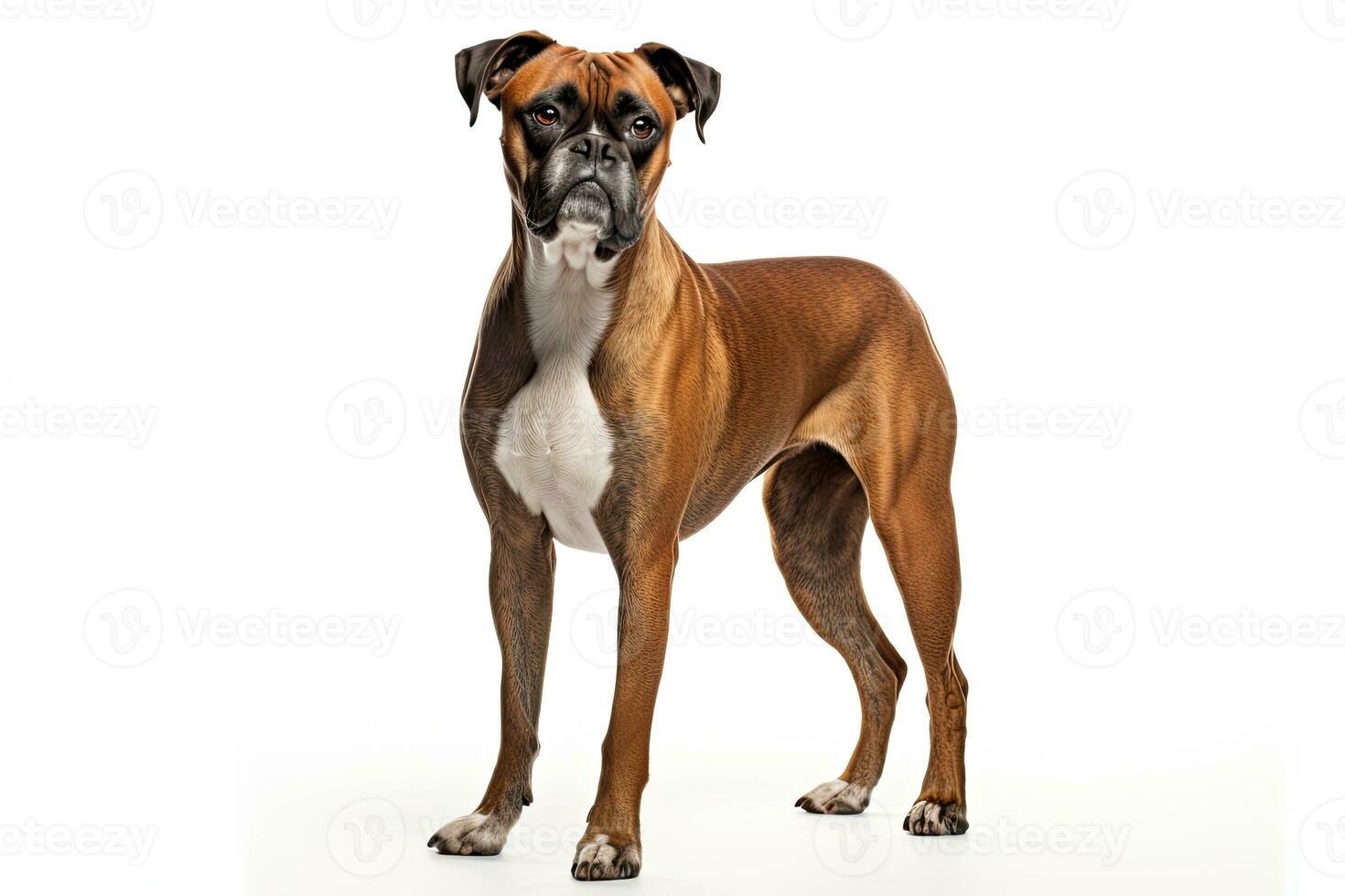 AI generated Realistic Boxer dog clipart photo