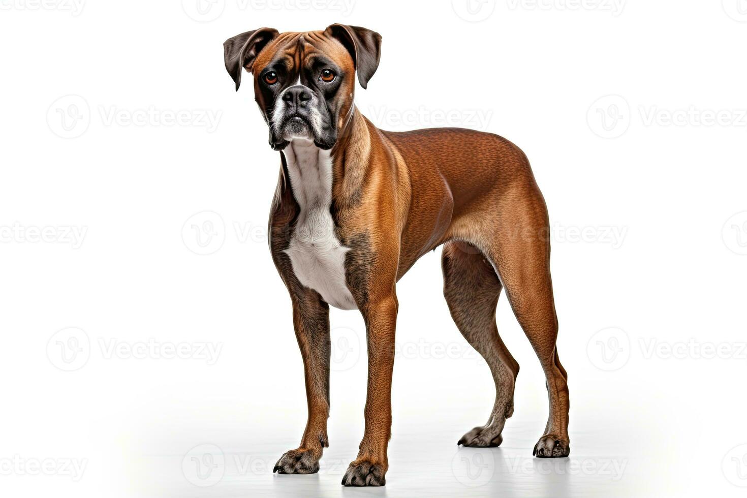 AI generated Realistic Boxer dog clipart photo