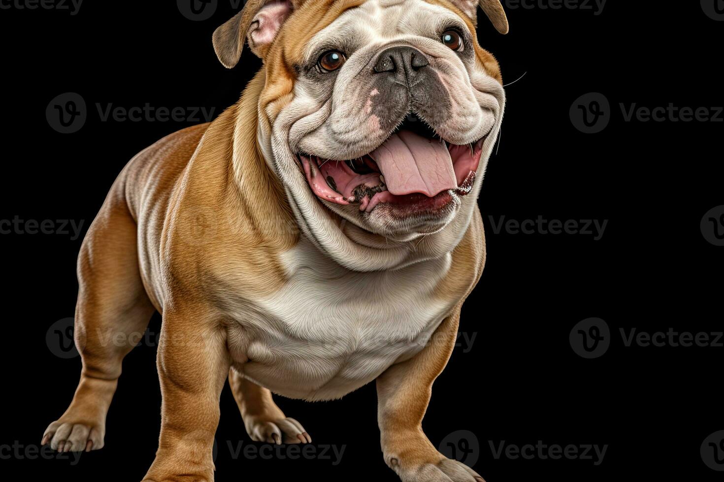 AI generated Bulldog realistic illustration photo