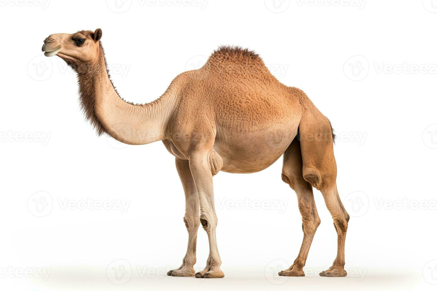 AI generated Camel close-up clipart photo