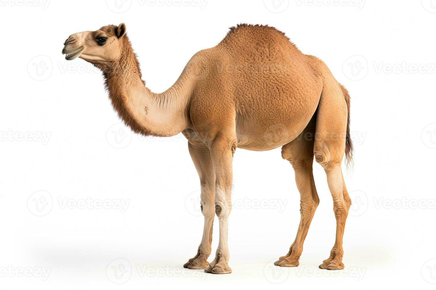 AI generated Camel close-up clipart photo