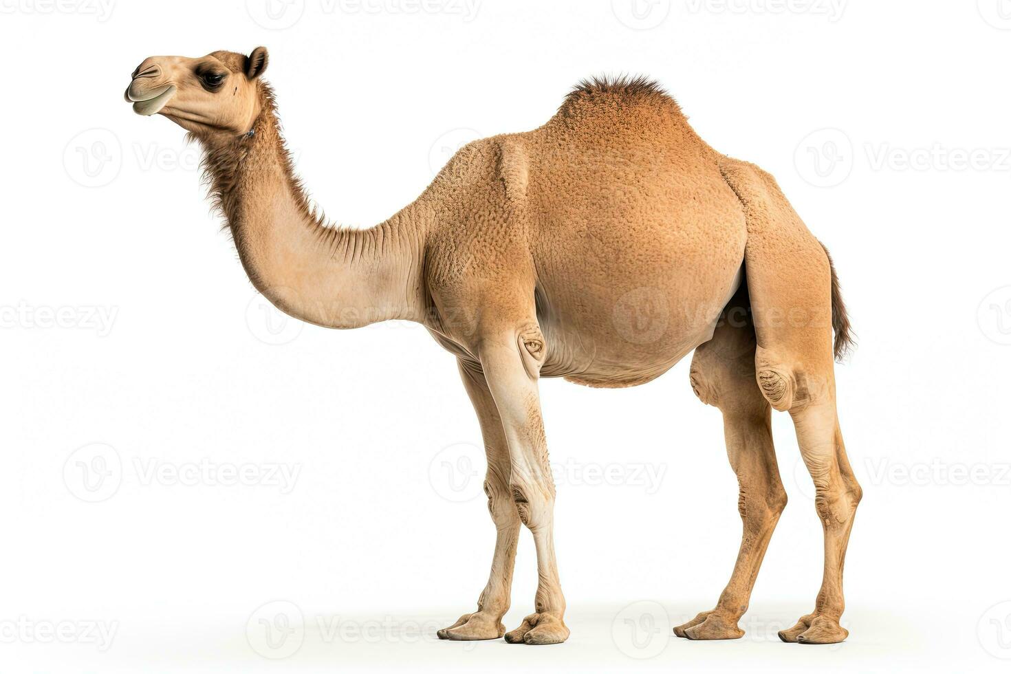 AI generated Camel close-up clipart photo