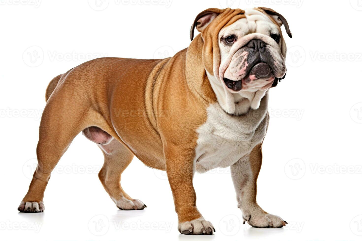 AI generated Bulldog realistic illustration photo