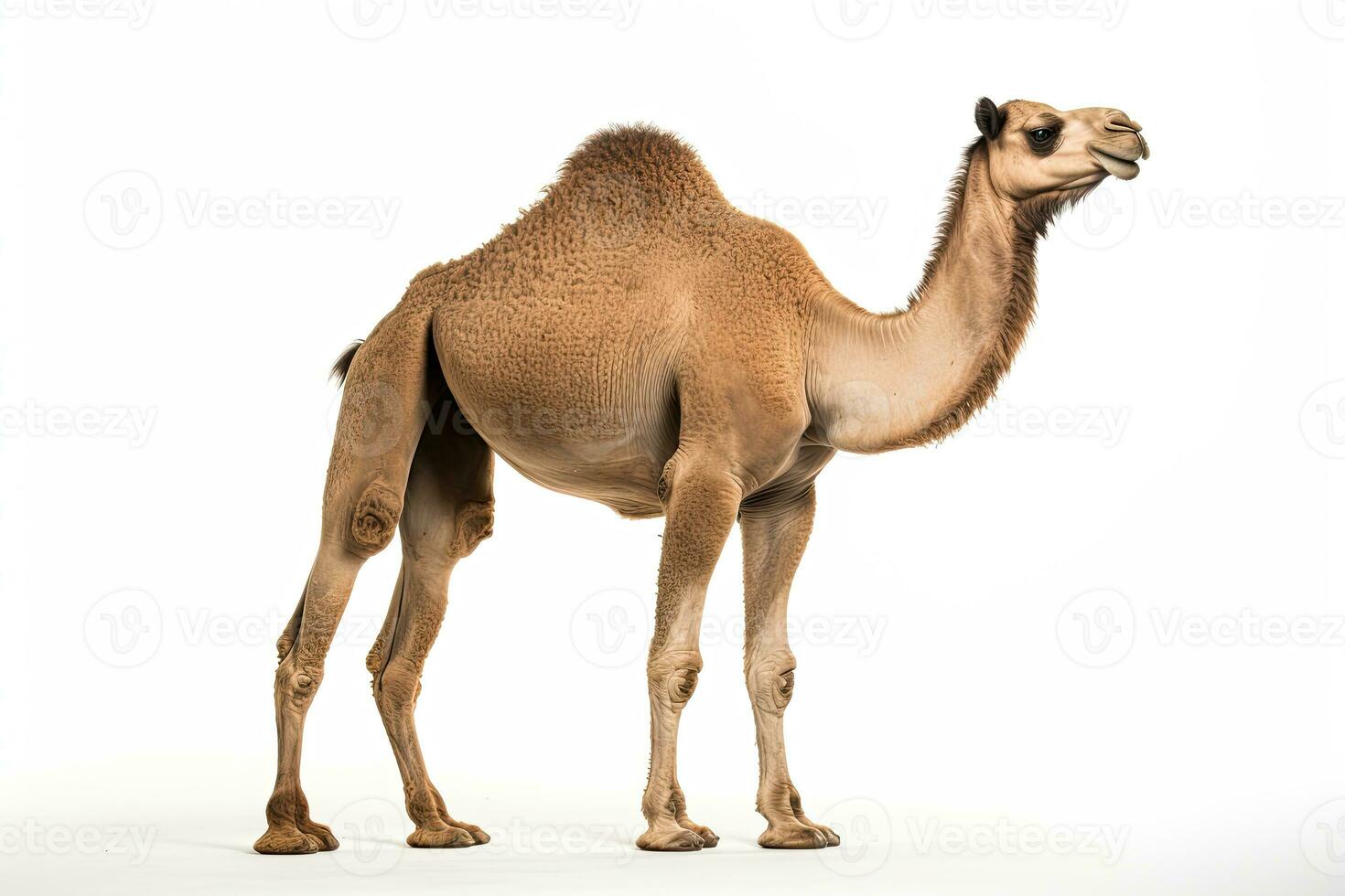 AI generated Camel close-up clipart photo