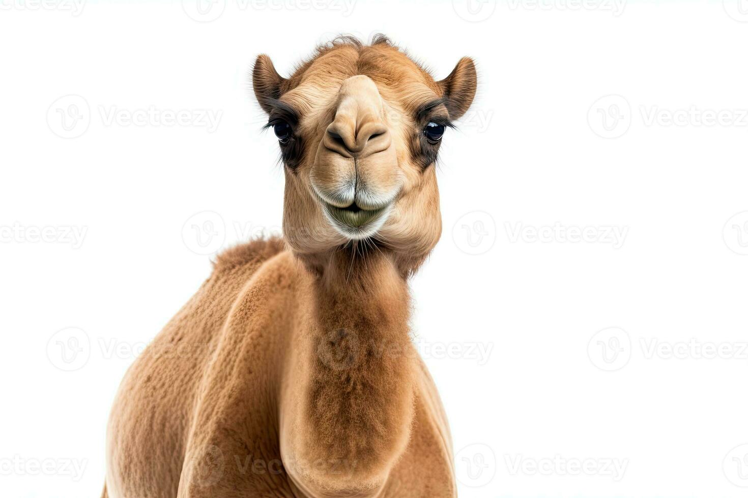 AI generated Camel close-up clipart photo