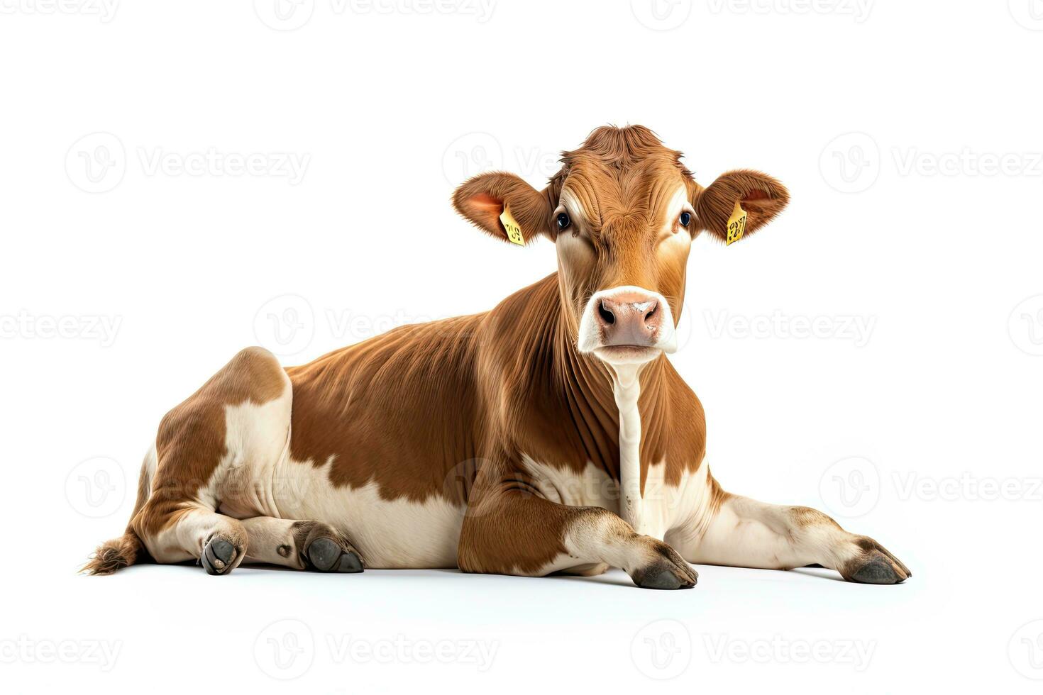 ai generado campo vaca clipart foto