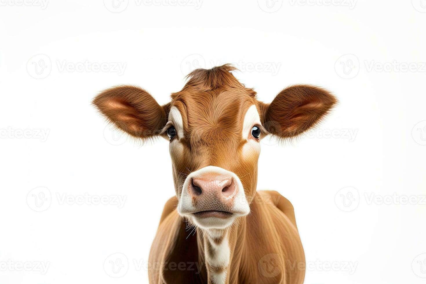 ai generado campo vaca clipart foto