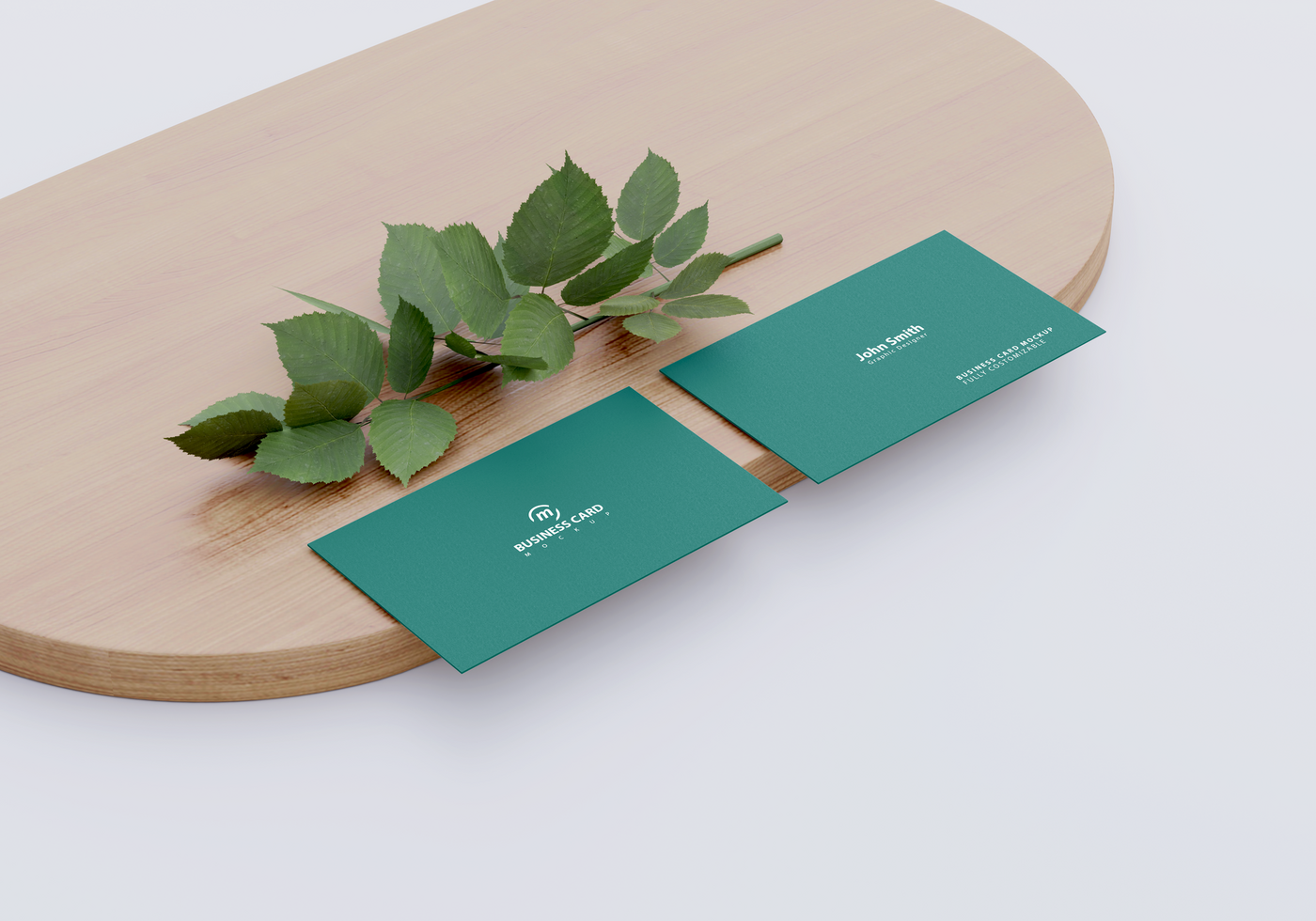 Business card mockup simple style psd