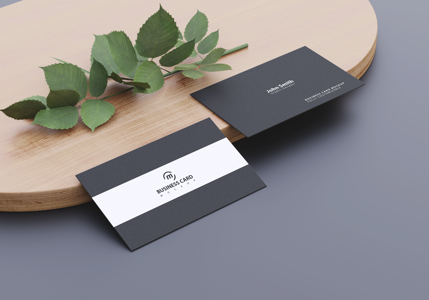 Business card mockup simple style psd