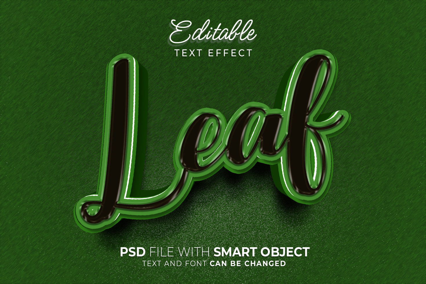 3d hoja texto editable texto efecto. fácil a usar. adecuado para título diseño. psd