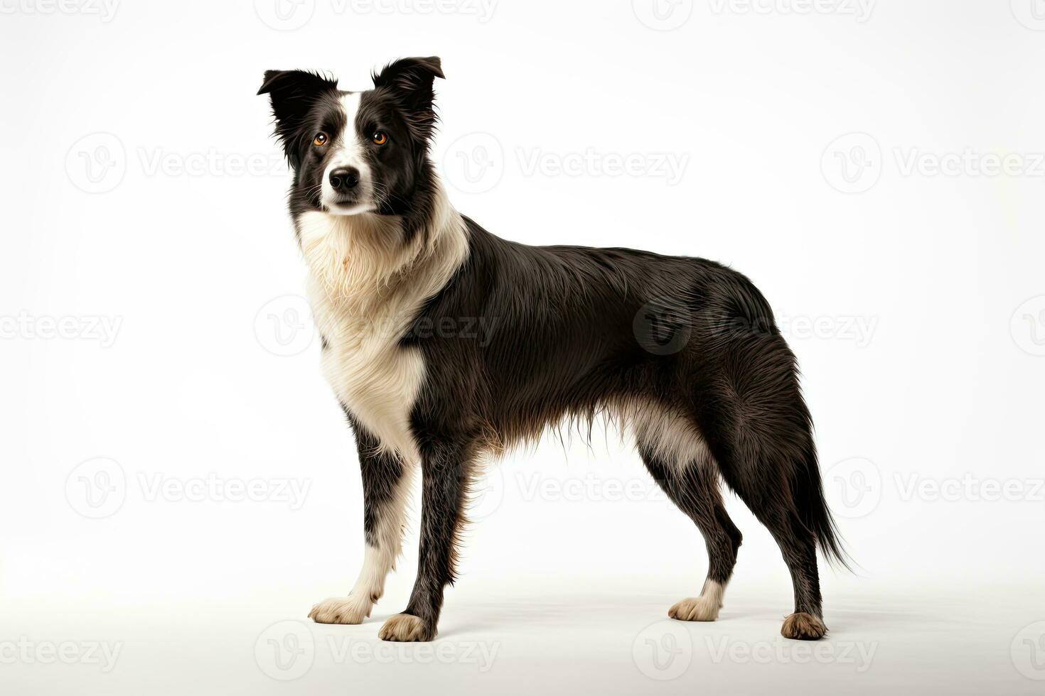 ai generado realista frontera collie clipart foto