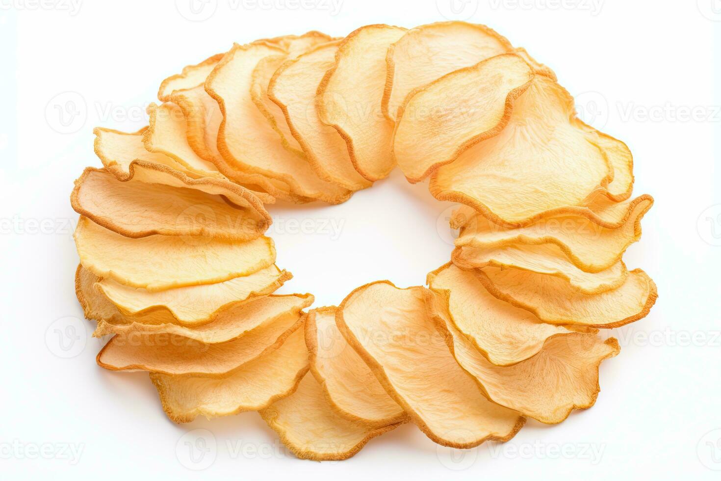 AI generated Dried apple rings clipart photo