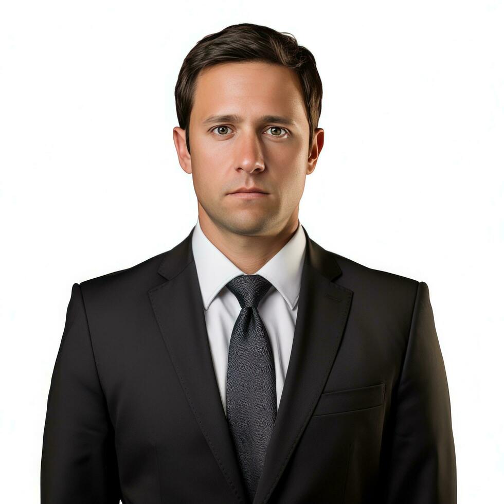 AI generated Businessman in jacket isolated photo