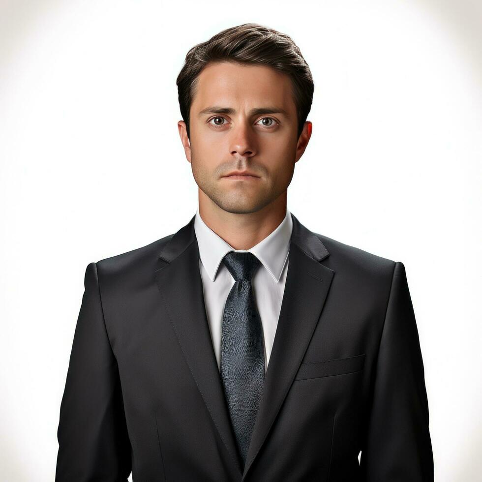 AI generated Businessman in jacket isolated photo