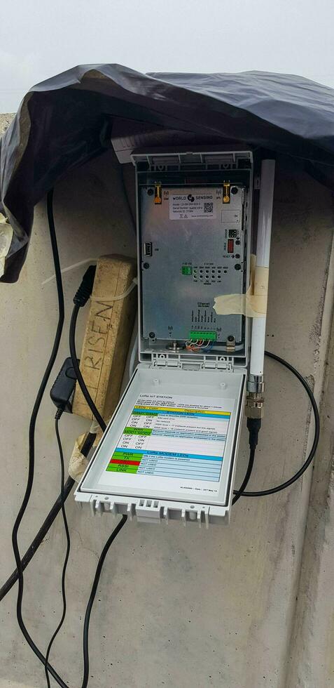 Bekasi, Indonesia on August 8 2019. LoRa IoT Station photo
