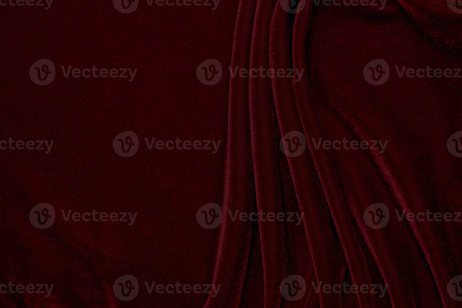 red velvet fabric texture used as background. Empty red fabric background of soft and smooth textile material. There is space for text... photo