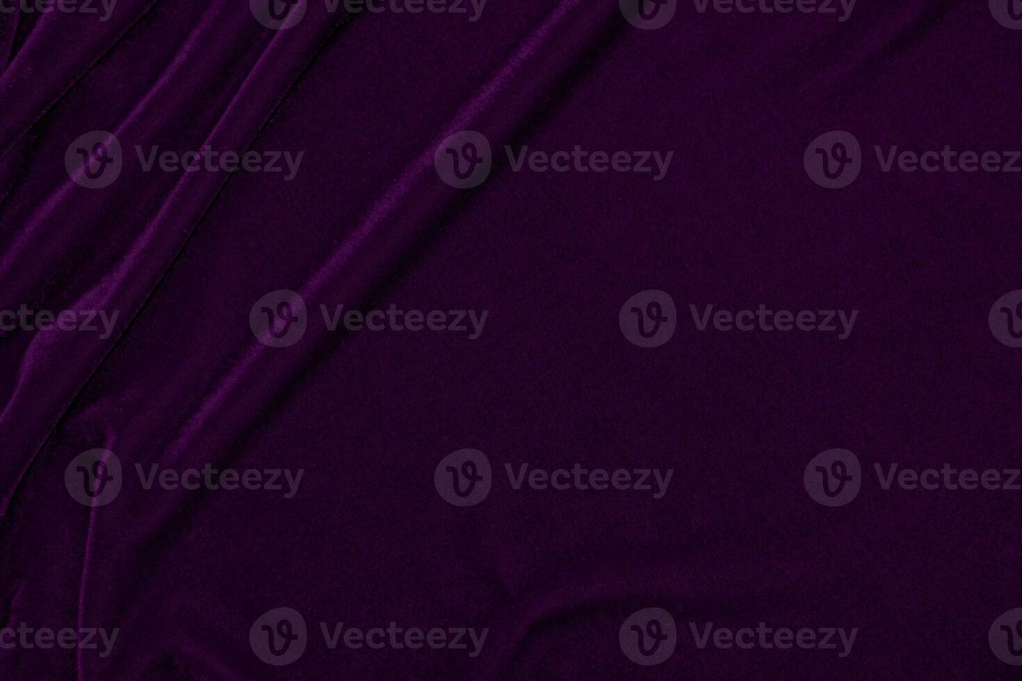 Purple velvet fabric texture used as background. Empty purple fabric background of soft and smooth textile material. There is space for text.. photo
