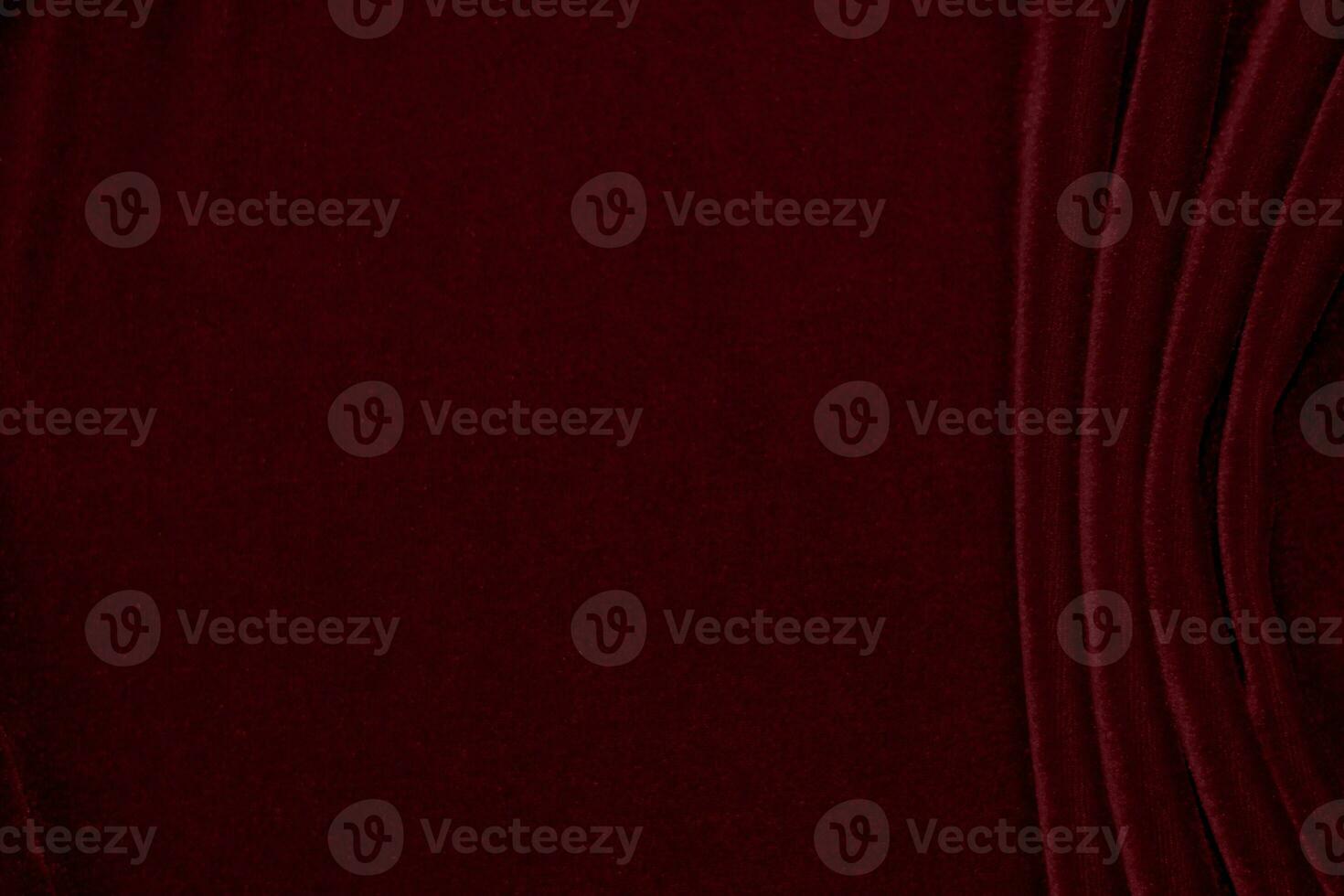 red velvet fabric texture used as background. Empty red fabric background of soft and smooth textile material. There is space for text... photo