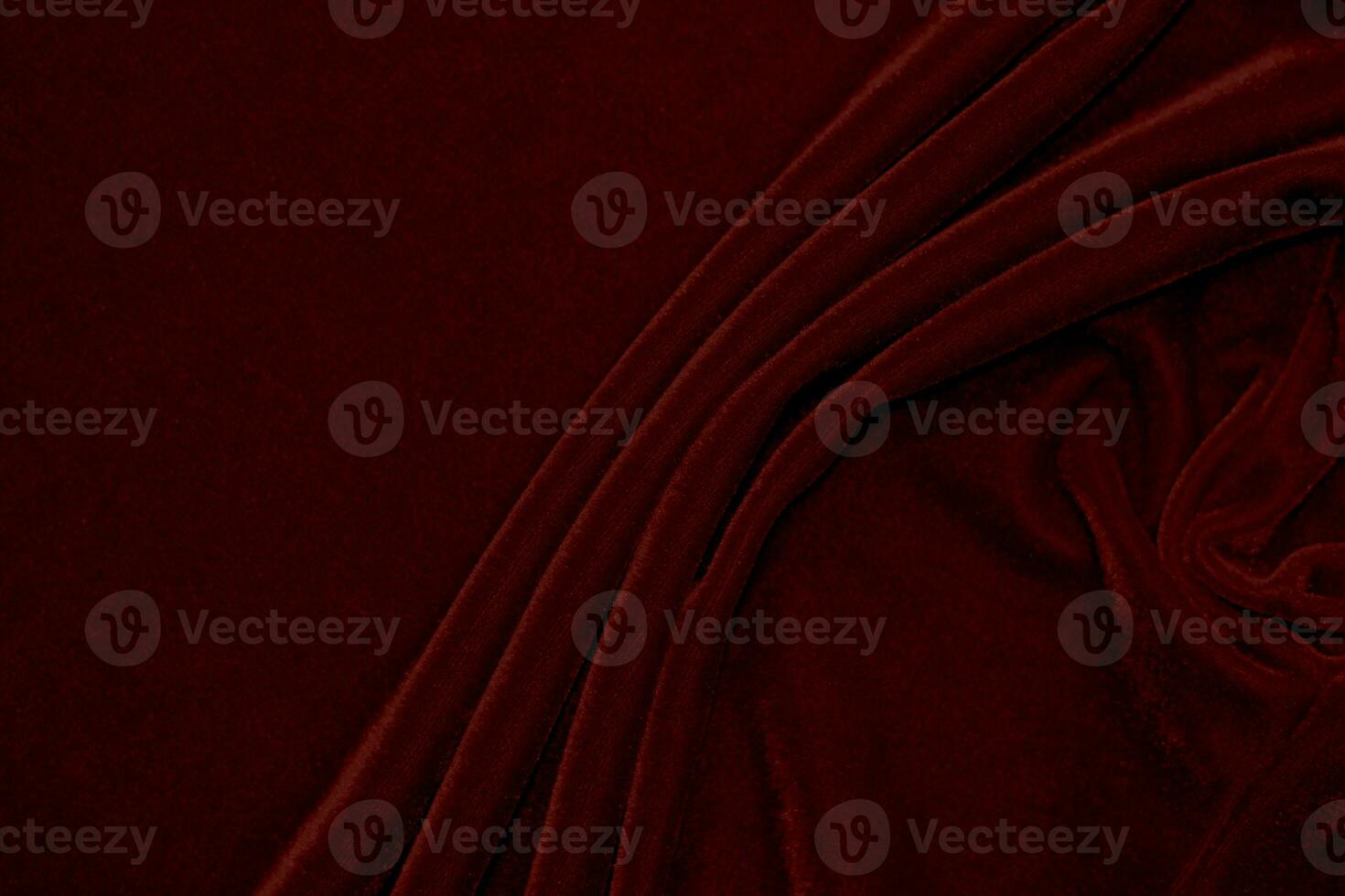 red velvet fabric texture used as background. Empty red fabric background of soft and smooth textile material. There is space for text... photo