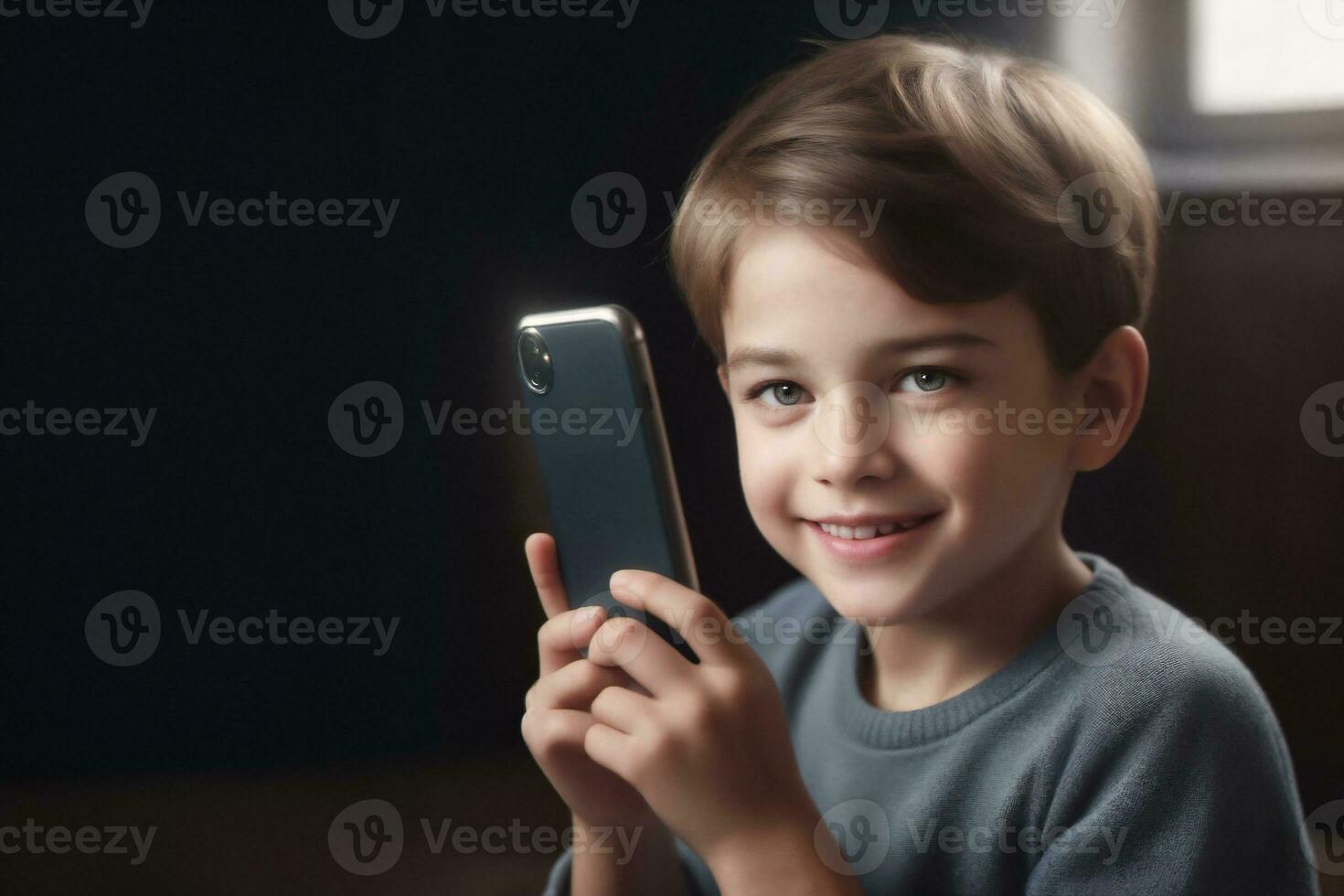 AI generated Joyful Melodies.Talented 5-Year-Old Pianist in Action photo