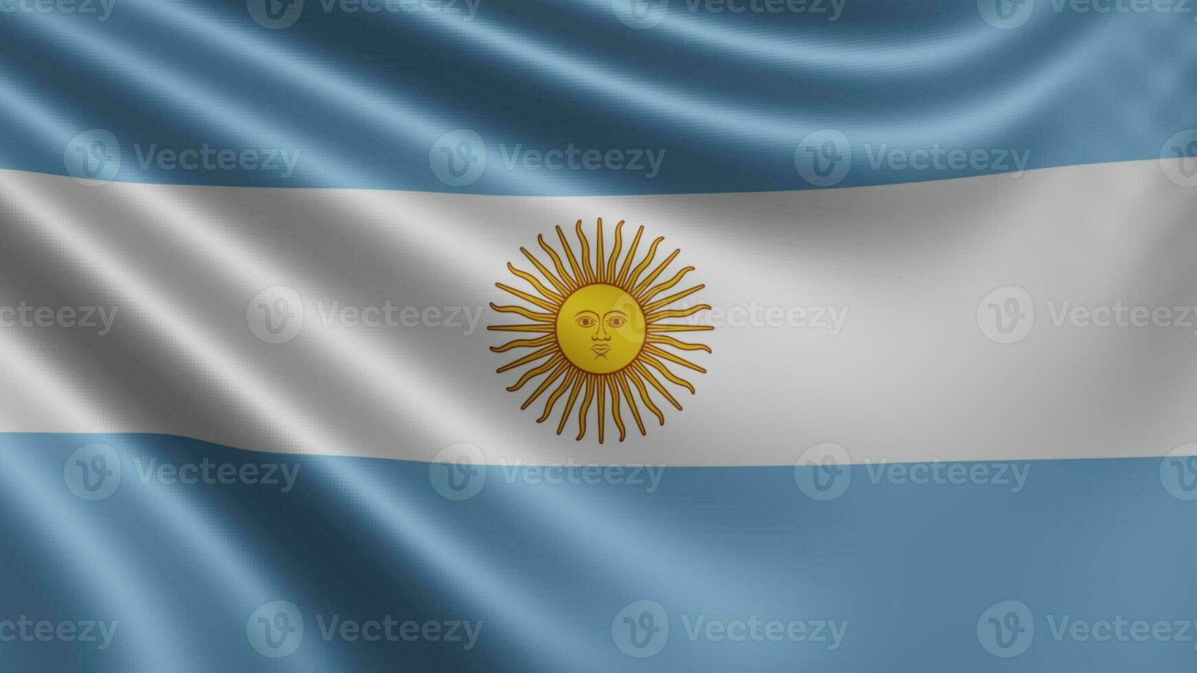 hacer de el argentino bandera revolotea en el viento de cerca, el nacional bandera foto