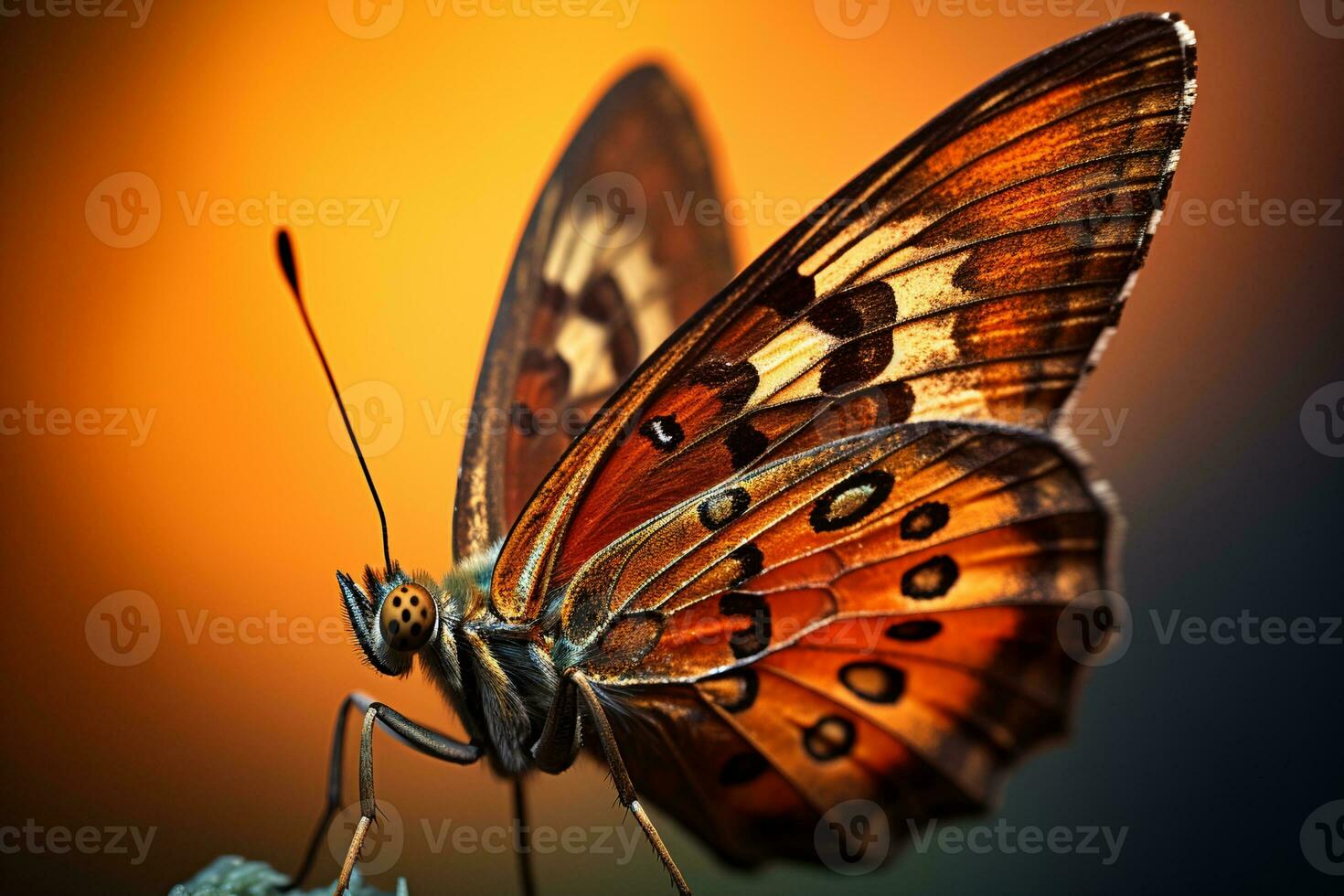AI generated beautiful natural pastel background butterfly and flower photo