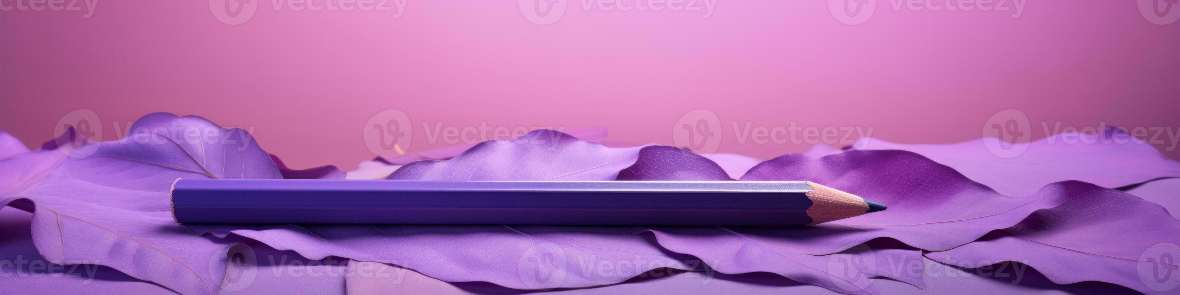 AI generated Pencil and pencils on colour background in box photo