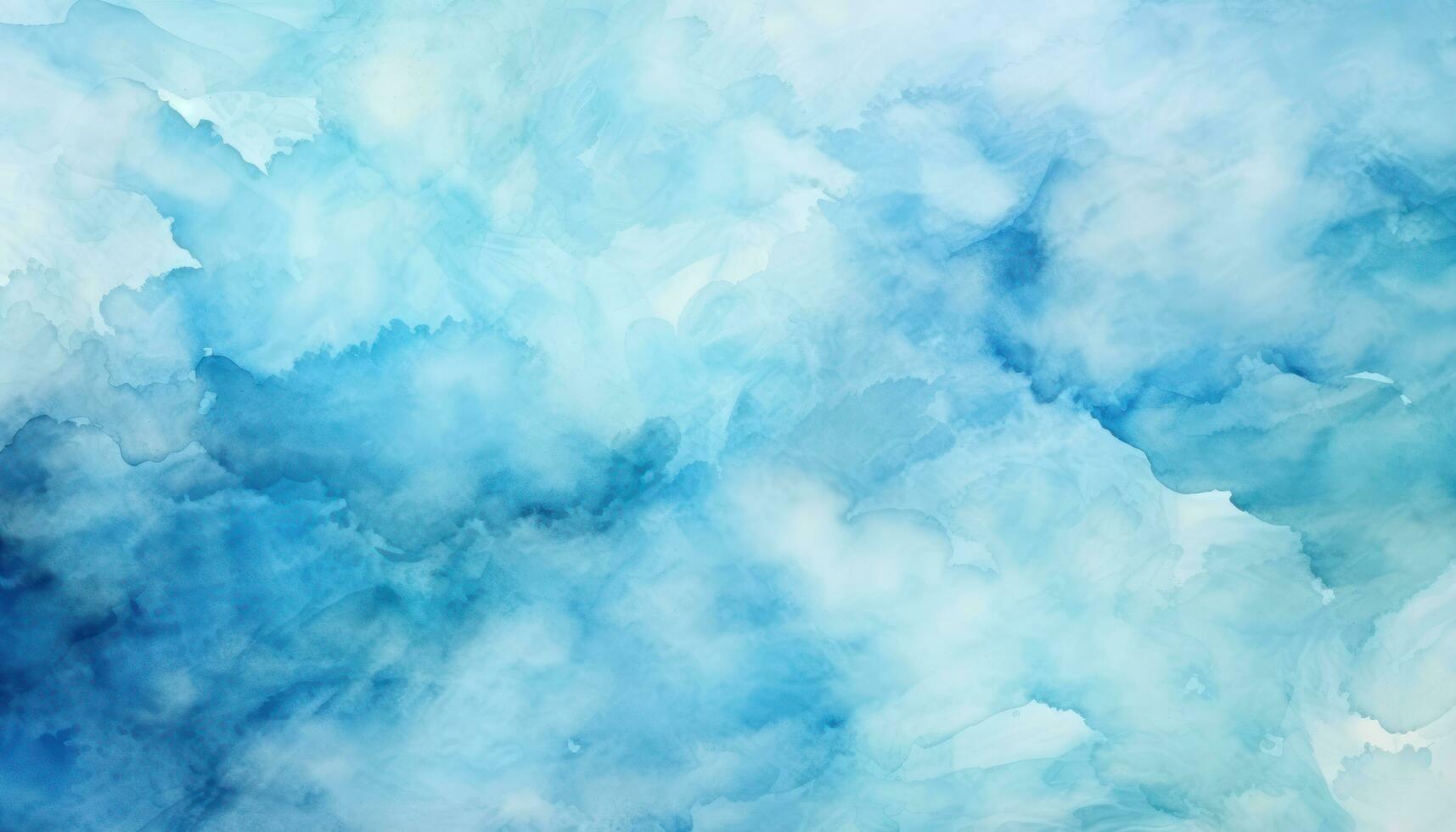 AI generated Blue abstract watercolor painting background. Generative AI photo