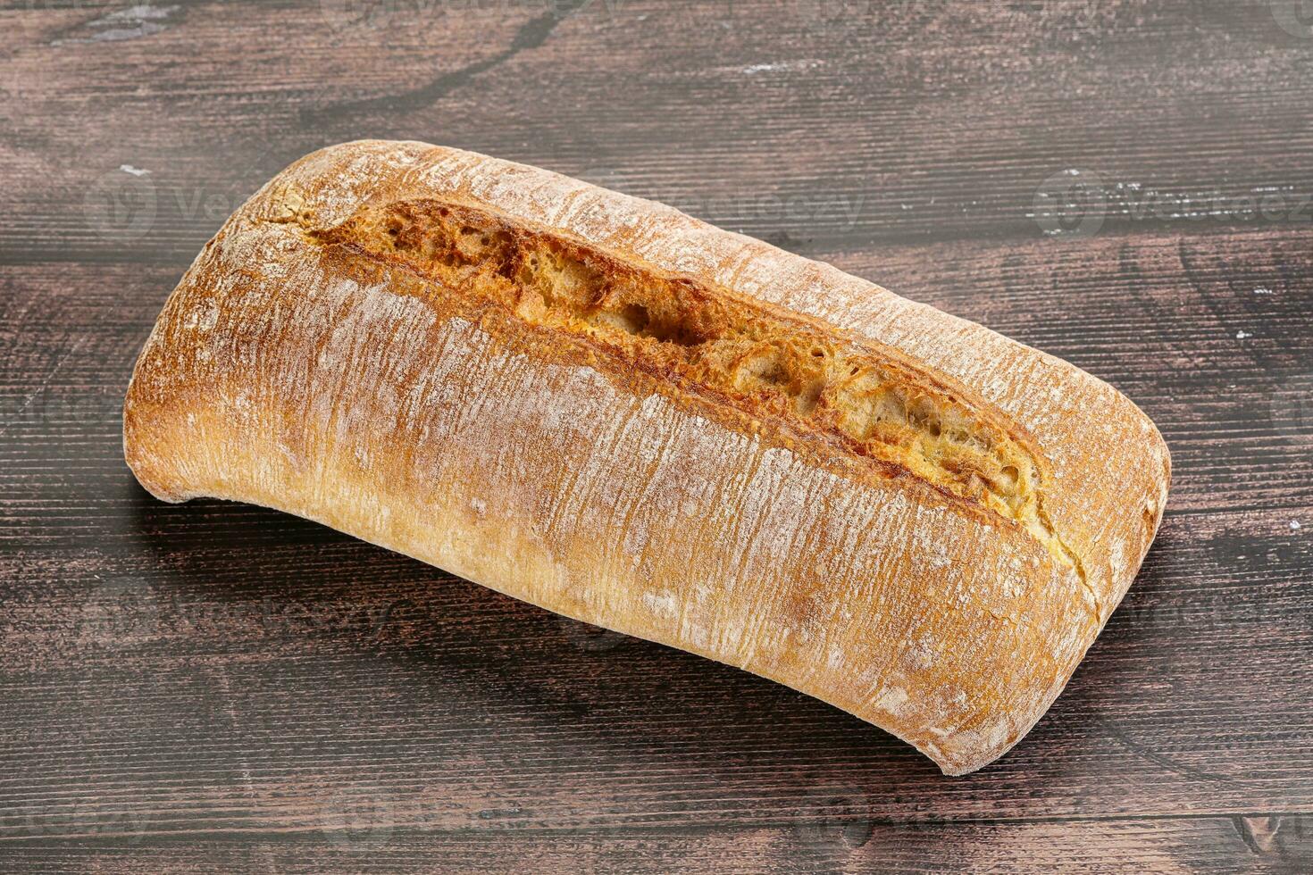 Italian ciabatta bread fresh and crust photo