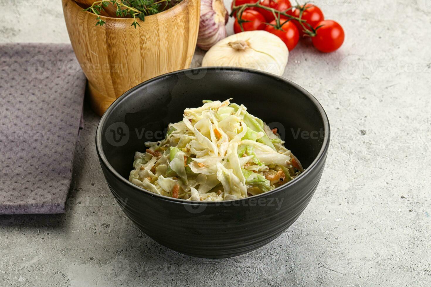 Dietary tasty Cole slaw salad photo