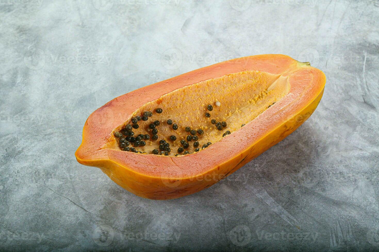 Sweet and juicy tropical papaya photo