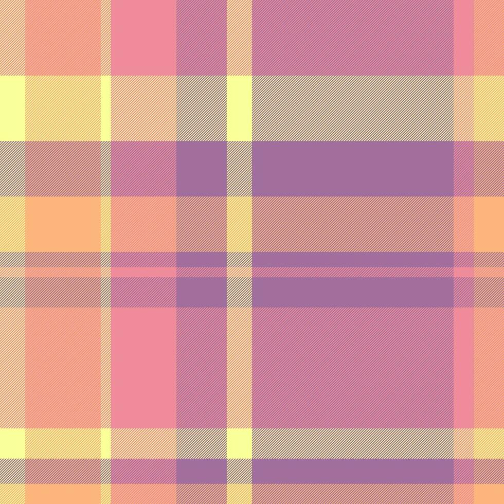 Textile pattern check of plaid tartan fabric with a vector background seamless texture.