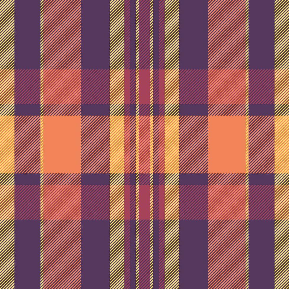 Check seamless pattern of plaid tartan fabric with a texture background textile vector. vector